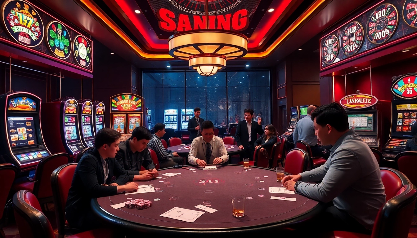 Lương sơn TV captures the excitement of a thrilling poker game in a vibrant casino, showcasing strategic moves and high stakes.