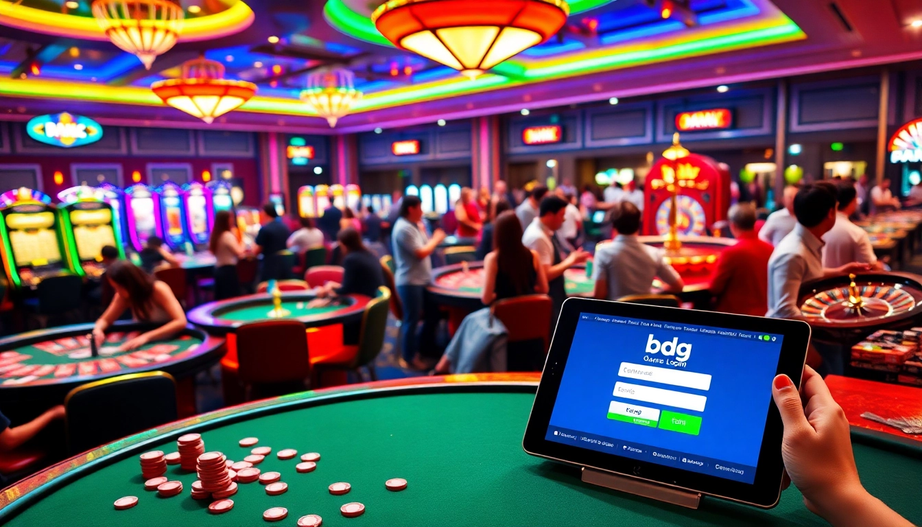 Experience the excitement of the casino with a focus on bdg game login for thrilling online gaming.